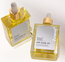 Silk Body Oil – Firma, levanta, suaviza e reduz rugas.