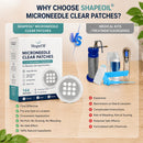 ✨ShapeOil® Adesivo 2 em 1 com Microagulhas e Hidrocoloide🍀 | Remove Verrugas Salientes, Acne, Verrugas Planas e Marcas de Pele | Ajuda a Melhorar Rugas, Cicatrizes e Imperfeições | Adesivos Invisíveis para Rosto e Corpo