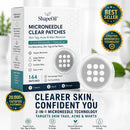 ✨ShapeOil® Adesivo 2 em 1 com Microagulhas e Hidrocoloide🍀 | Remove Verrugas Salientes, Acne, Verrugas Planas e Marcas de Pele | Ajuda a Melhorar Rugas, Cicatrizes e Imperfeições | Adesivos Invisíveis para Rosto e Corpo
