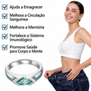 Anel de Diamante Moissanita Magnetológica - Para Emagrecimento e Detox